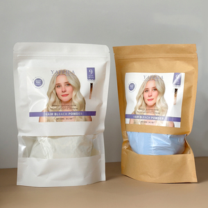Yafeila Low Ammonia Dust-Free Hair Color <strong>Bleach</strong> Powder <strong>Developer</strong> 500g Premium Grade 9 Levels Demi-Permanent Non-Drip Color - Product Image 2