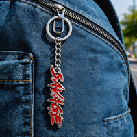 Porte-clés personnalisés en alliage de zinc émaillé, plaqués argent, rectangulaires, vente en gros pour breloques de sac à main, souvenirs et cadeaux