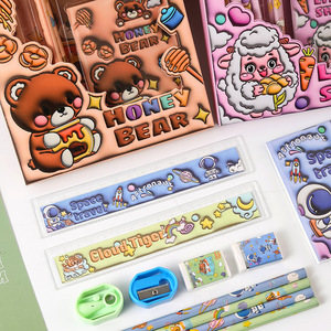 Children's Day <b>Stationery</b> <b>Set</b> 6 Pieces Thematic Gift For Kids School Use - Product Image 3