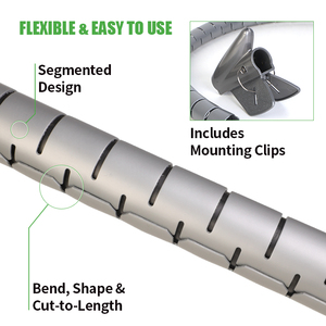 Fios para embrulhar fácil, gerenciamento de fios, espiral, cabo branco, cor espiral, para embrulho - Product Image 2