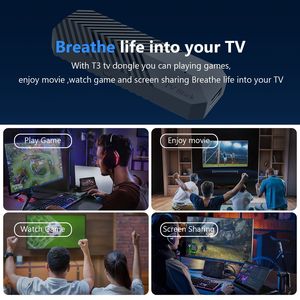 DONGLE TV Box T3mini Android 14 con GPU Dual-core, Display 4K <span class=keywords><strong>HD</strong></span>, Wi-Fi Wireless, Funzionalità di Gioco ed Educazione - Esplosione di Popolarità Transfrontaliera - Product Image 4