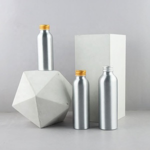 Botella de Aluminio de 50-250 ml con Tapa, Botellas Recargables para Cosméticos, Tapa Plateada Dorada, Envase de Aluminio, Botella de Viaje - Product Image 2