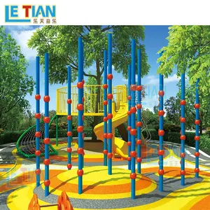 Équipement de terrain de jeu pour enfants parc d'attractions toboggan en plastique Playsets aire de jeux extérieure pour enfants