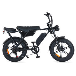 Bicicleta Eléctrica de Estilo Retro 2026 con Llantas Gruesas y Suspensión Completa, Kit de Motor de 52V 48V 500W/750W 1000W, Batería de Litio Integrada - Product Image 5