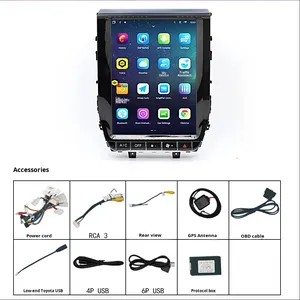 Cho TOYOTA LAND CRUISER lc200 12-19 xe cho DVD Player với màn hình thẳng đứng Navigation điều khiển trung tâm 1-năm bảo hành hỗ trợ - Product Image 1