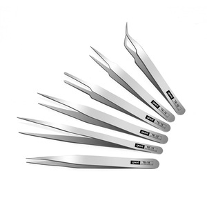 Goot Tweezers Ts-10 Ts-11 Ts-12 Ts-13 Ts-14 Ts-15 Stainless Steel Precision Straight Bent Tip For Industry Use - Product Image 1