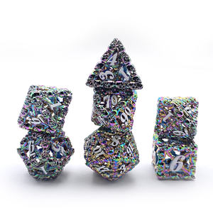 Usine Logo personnalisé métallique plolyédrique mdn creux D & D Rpg <span class=keywords><strong>Casino</strong></span> dés <span class=keywords><strong>en</strong></span> métal personnalisé - Product Image 1