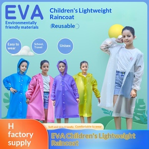 Traje Impermeable Transparente de EVA para Niños, Reutilizable, Transpirable, Grueso, Ecológico, para Senderismo, <span class=keywords><strong>Viajes</strong></span> y Escuela, Venta al Por Mayor - Product Image 2