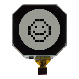 Custom branded lcd 1 inch tft lcd display 128x128 monochrome 1" screen SPI 10 pins round watch display for smart wearable - Product Image 2