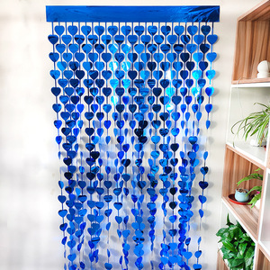 Decorazione della festa di san valentino pesca <span class=keywords><strong>cuore</strong></span> pioggia tende porta di seta per sfondo decorazioni murali - Product Image 6