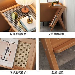 Console moderne en bois avec étagère de rangement pour l'appoint du canapé ou l'entrée - Product Image 3