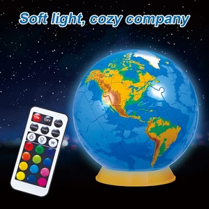 Puzzle 3D Mappamondo 60 Pezzi, Globo Terrestre Tridimensionale Fai-da-Te con Telecomando e 13 Luci Colorate - Product Image 6