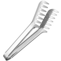MIXWARES Pinces à pâtes en acier inoxydable de qualité alimentaire, pinces à spaghetti, lavables au lave-vaisselle, écologiques pour la cuisine