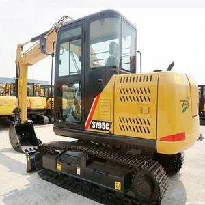 حفارة زاحفة صغيرة ماركة Sy95c بسعة 9 أطنان مع دلو سعة 0.31 متر مكعب، الأكثر مبيعًا - Product Image 4