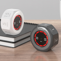 Timer Kubus Pomodoro untuk Belajar Anak, Akurat, Visual, dengan Penghitung Mundur Digital, Gravitasi Delapan Sisi, Harga Pemasok Sumber