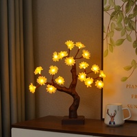 Lampe d'arbre en forme de Y, 18 LED, lumière chaude, branches blanches et brunes, contrôle tactile, 3 fonctions, décoration intérieure
