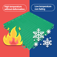 Revêtement de sol modulaire en polypropylène antidérapant, imperméable et ignifuge, à emboîtement, pour sport, extérieur moderne, lavage de voitures, drainage, stationnement
