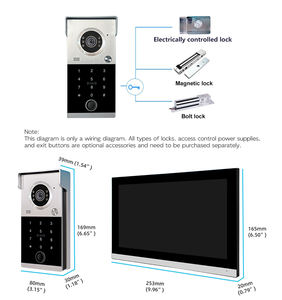 Videoportero WIFI TUYA Full HD 1080P con Detección de Movimiento, Impermeable, Desbloqueo en <span class=keywords><strong>5</strong></span> Vías, con Pantalla Táctil de 10 Pulgadas - Product Image 5