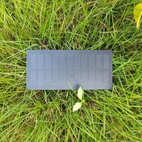 Pedido mínimo 1 pieza Mono cristalino 5,5 V para luces pequeños paneles solares negros 5 5 V 180ma Mini Módulo de panel de células solares 1W