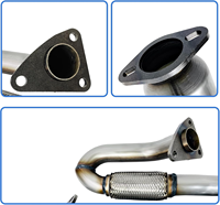 Nouveaux convertisseurs catalytiques haute performance Yueyang pour remplacement, compatibles Maxima 3.5L V6 3498cc (2009-2020), avec tuyau d'échappement flexible poli