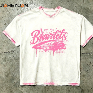 Oversized Boxy Fit Streetwear T-<strong>Shirt</strong> Acid Wash Vintage Wash Distressed Heavyweight Cotton Spray Wash <strong>Tee</strong> - Product Image 1