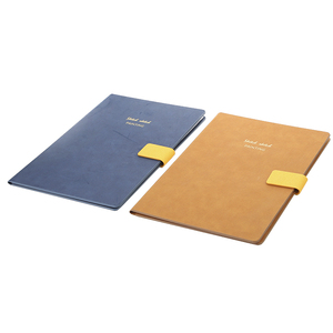 OEM/ODM copertina rigida A4 libro di disegno magnete lembo copertina in pelle con portapenne cancelleria diario taccuino - Product Image 2