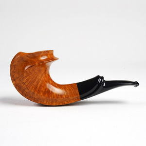 Muxiang Briar Wood Smoking Pipe Bent Type 3mm Handcrafted Tobacco Pipe - Product Image 2