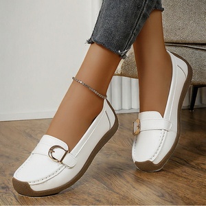 Dreamy Stark Women's Microfiber Leather Loafers Adjustable Strap Slip-On <b>Shoes</b> <b>Soft</b> Sole Comfortable Flexible Large Size for - Product Image 3