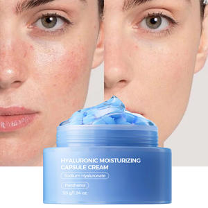 Crème hydratante apaisante à l'acide hyaluronique et au collagène, capsules PDRN GHK-Cu, crème hydratante pour le visage - Product Image 1