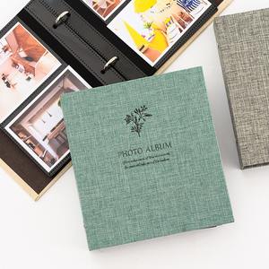 Vente en gros d'albums <span class=keywords><strong>photo</strong></span> en coton et lin à bas prix classeur pouvant contenir des cartes <span class=keywords><strong>photo</strong></span> d'idole à chasse d'étoiles de 3 pouces pages intérieures en PP - Product Image 2