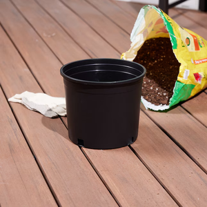 Pot de pépinière noir de 1/2/3/5/7 gallons, seau en plastique épais, pots ronds pour bonsaï, planteur pour la transplantation - Product Image 4