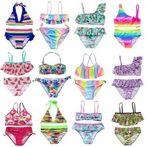 Women's Red Polka Dot Bikini Set <b>Bandeau</b> <b>Top</b> With Tie Front Ruffle Bottom Thong Swimwear Stretch Polyester Spandex Two Piece - Product Image 5