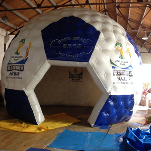Custom Football <b>Inflatable</b> Tent Blue Digital Printing Water Resistant Plug Powered Camping Advertising <b>Inflatables</b> - Product Image 1