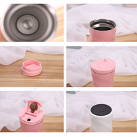 Gobelet de voyage en acier inoxydable torsadé de 500 ml, logo personnalisé, tasse à café isotherme sous vide, anti-fuite pour une utilisation quotidienne en voiture