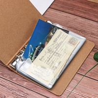 Pochettes A6 pour classeur, pochettes transparentes en PVC double face, enveloppes de budget pour feuilles mobiles, organiseur de cartes et d'enveloppes de trésorerie à chargement interne