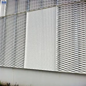 Panneau mural de haute qualité fer perforée hexagonale expansée décorative écran perforé en métal panneau en aluminium grille treillis métallique