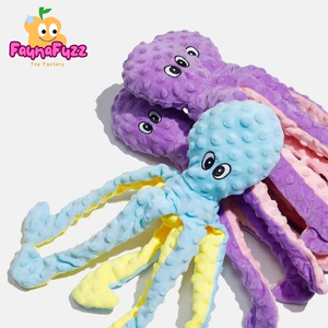 Muñeco de Peluche de <span class=keywords><strong>Pulpo</strong></span> Interactivo <span class=keywords><strong>para</strong></span> Niños, Relleno de Algodón PP Ecológico, Juguete Duradero <span class=keywords><strong>para</strong></span> Aliviar el Estrés <span class=keywords><strong>para</strong></span> Perros - Product Image 1