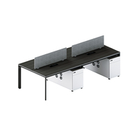Mobilier de bureau modulaire en bois blanc Moderno pour petits espaces