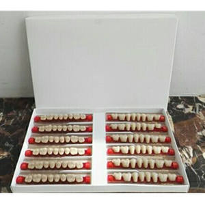 CE ISO fabbrica falsi denti di ricambio 2 strati 3 strati denti acrilici dentali dentiera denti artificiali - Product Image 4