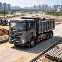Camion benne Shacman Delong X3000 robuste pour carrière, carrosserie haute résistance, basculement stable pour le transport d'agrégats