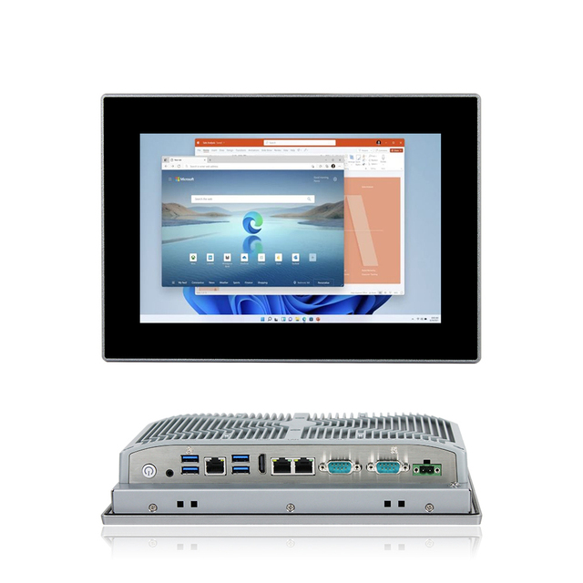 10.1 10.4 12.1 15 17 19 21.5 Inch IP65 Waterproof 10 Points PCAP Capacitive Touch Fanless All in One Industrial Panel PC