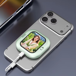 Dispositivo Portátil de Duplicación de Pantalla HD para <span class=keywords><strong>iPhone</strong></span> 12 13 <span class=keywords><strong>14</strong></span> 15 16 17 <span class=keywords><strong>Pro</strong></span> <span class=keywords><strong>Max</strong></span>, Transmisión en Vivo, Vlog, Sincronización Magnética, Monitor para Selfies - Product Image 2