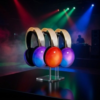 Headphone Wireless Silent Disco Terlaris 20 Jam Daya Tahan Lama Lampu LED Latensi Rendah Over-ear