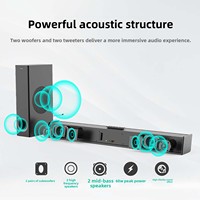 Barre de son pour téléviseur, haut-parleur sans fil, home cinéma 5.1 canaux, caisson de basses de 6,5 pouces, 120 W haute puissance pour l'audio