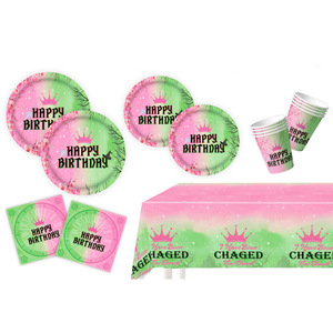 Dibujos animados mágicos decoraciones para fiesta de cumpleaños mantel tirar bandera plato pastel insertar escape globo <span class=keywords><strong>mala</strong></span> <span class=keywords><strong>bruja</strong></span> decorativa - Product Image 5
