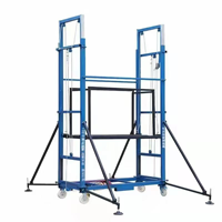 Échafaudage Électrique à Support Stable, Plateforme de Travail Électrique Mobile sur Roues pour la Construction et la Décoration
