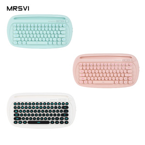 ABS Mini Wireless K510D Teclado 80-Keys RGB Retroiluminado con interfaz <span class=keywords><strong>USB</strong></span> Impermeable Home Mute Laptop <span class=keywords><strong>Keyboard</strong></span> Precio de fábrica - Product Image 2