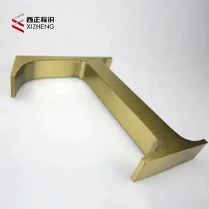 Stainless Steel Signs Letter Digital Signboard Outdoor Brass Channel Letters Sign Display Metal Sign