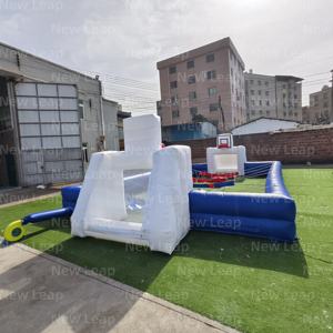 Nuevo salto 36 pies inflable jabonoso campo de fútbol juego de disparos deportes partido pelota competición - Product Image 5