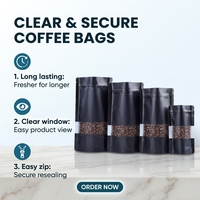 Prix d'usine – Sachet Doypack étanche avec fenêtre et fermeture éclair en papier kraft pour emballage de noix, poudres et snacks